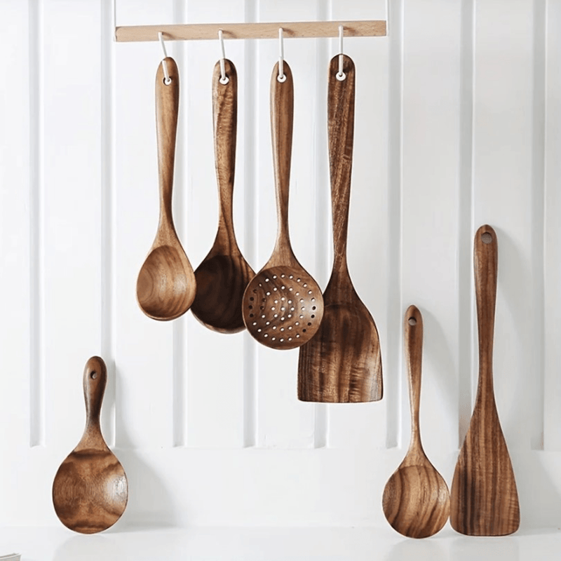 Cooking Wooden Utensil Set - Aussie Premium Deals